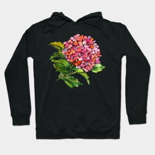 Pink hydrangea Hoodie